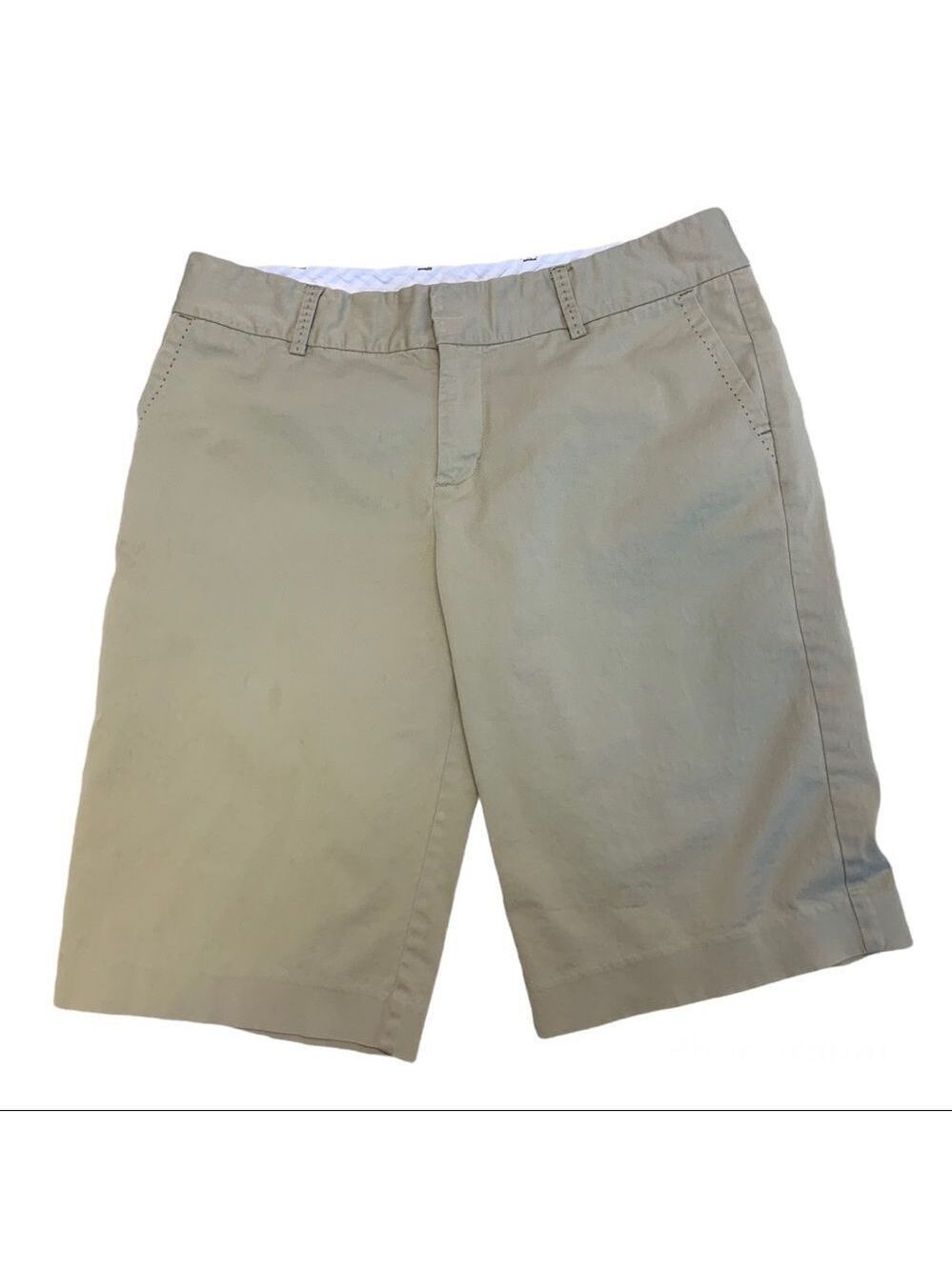 Aritzia Talula beige tan brown Bermuda shorts Sz 8🇨🇦